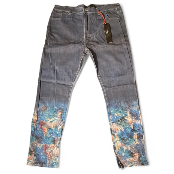 VIE+RICHE Men’s Dip‑Dye Jeans, Size 42, NWT, $100 👖🎨🔥 - Picture 1 of 13